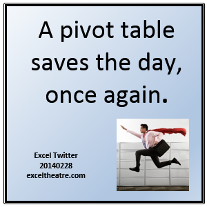 A pivot table saves the day once again exceltheatre.com/blog/