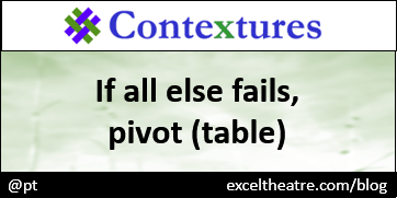 If all else fails, pivot (table) http://exceltheatre.com/blog/