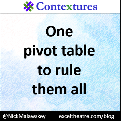 One pivot table to rule them all http://exceltheatre.com/blog/