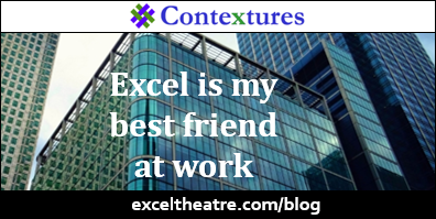 Excel is my best friend at work http://exceltheatre.com/blog/