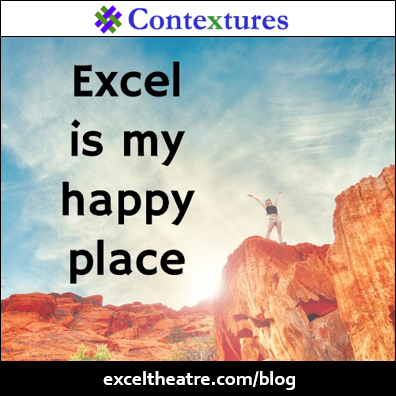 Excel meme: Excel is my Happy Place