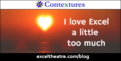 I love Excel a little too much http://exceltheatre.com/blog/