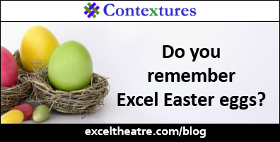 Do you remember Excel Easter eggs? http://exceltheatre.com/blog/