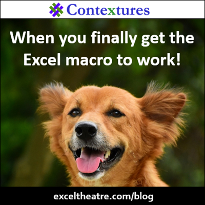 When you finally get the Excel macro to work! https://exceltheatre.com/blog/