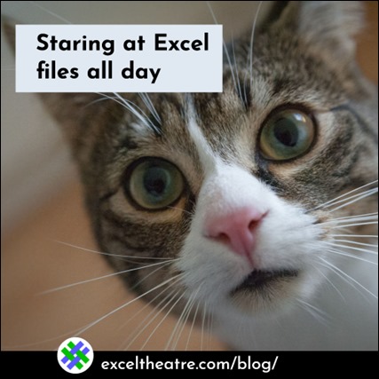 Staring at Excel files all day