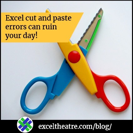 Excel meme: Excel cut and paste errors can ruin your day!