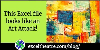This Excel file looks like an Art Attack!