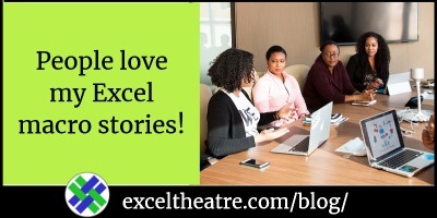 People love my Excel macro stories!