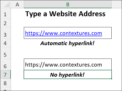 Remove and Prevent Automatic Hyperlinks in Excel